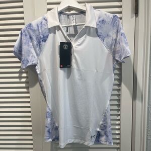 Under Armour Heat Gear UPF 30 women’s golf shirt slim cut moisture wicking